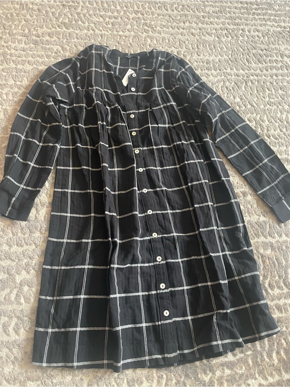 Madewell Black Plaid Button-Front Shirt